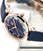 SHENGKE Watches for Women Wrist for Women Quartz Leather Strap Minimalist Formal Casual Women Watch Waterproof Black Ladies Watches with Gift Box - Image 3